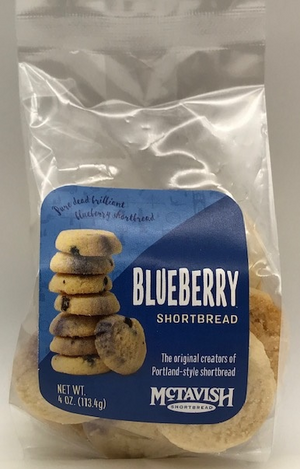 Blueberry Shortbread - 3.5 oz. Bag