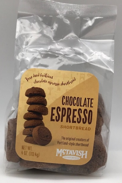 Chocolate Espresso Shortbread -  3.5oz Bag