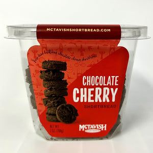 Chocolate Cherry Shortbread - 7 oz. Tub