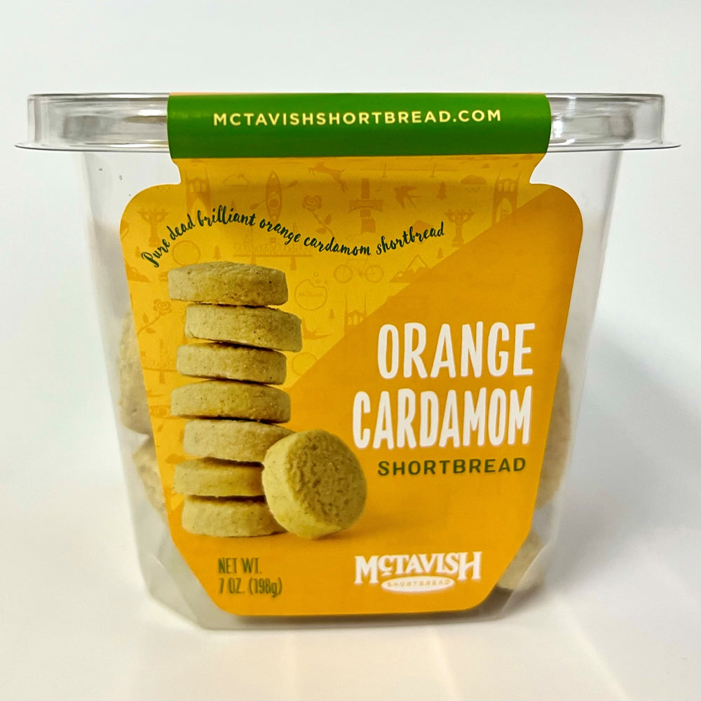 Orange Cardamom Shortbread - 7 oz. Tub