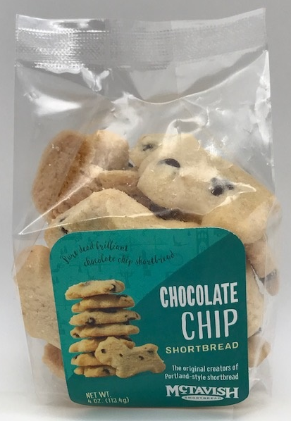 Chocolate Chip Shortbread - 3.5oz Bag