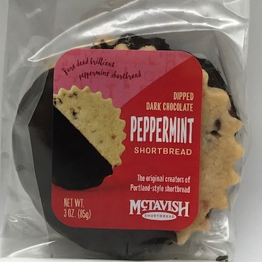 Peppermint Shortbread - Dark Dip - 2-Pk