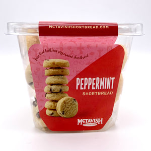 Peppermint Shortbread - 7oz. Tub