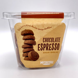 Chocolate Espresso Shortbread - 7 oz. Tub